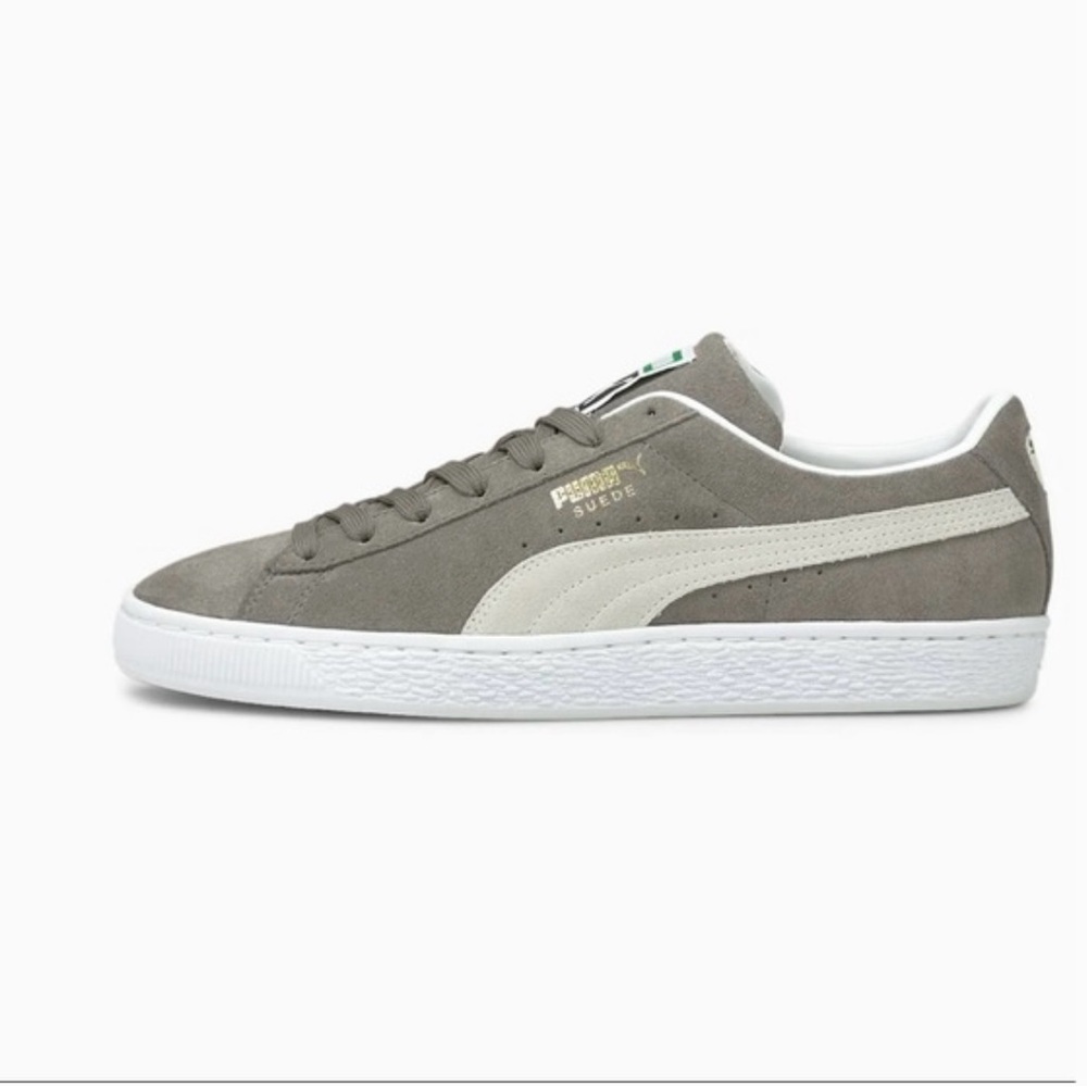 Puma Women's Suede Classic Sneakers in Gray and Off-White
